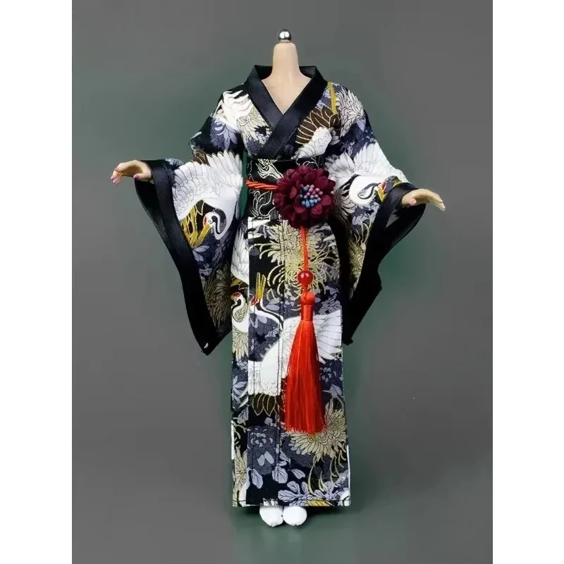 1/6 Kimono stampato femminile Accappatoio Abiti lunghi/corti Modello IC1004 CD058 per 12 "Action Figure Ph Bjd Doll Collection
