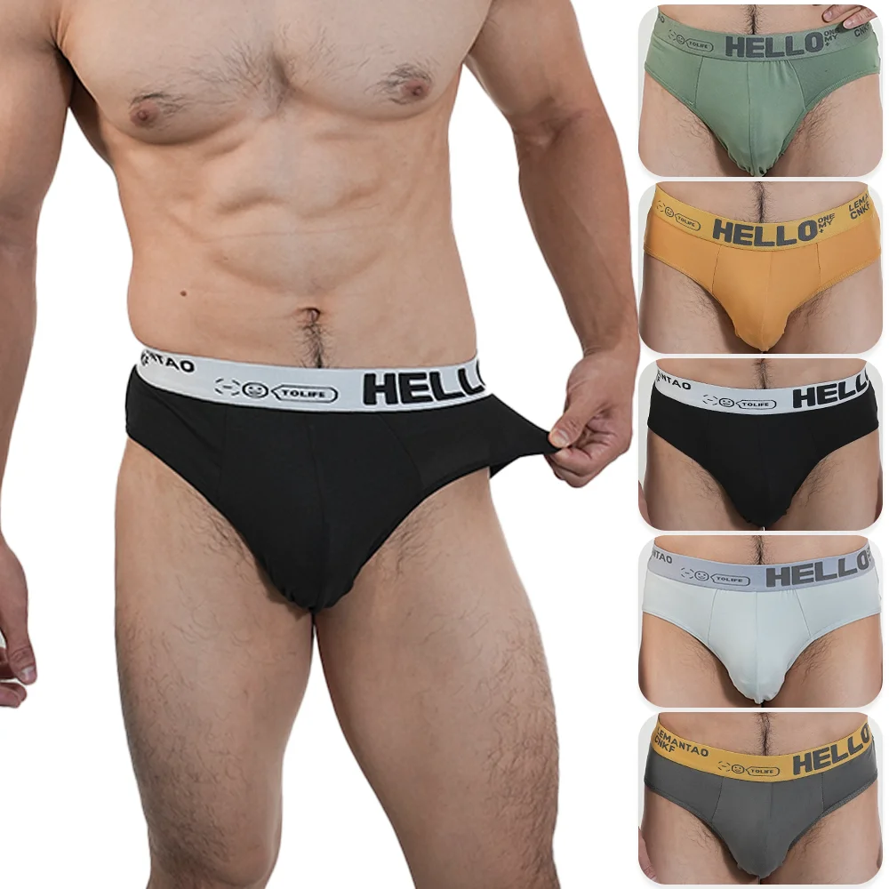 3pcs Letter Underwear Black Gray Summer Sports Underpant Youth Fit Breathable Briefs Mens Soft Elasticity Triangle Pants 40-90kg