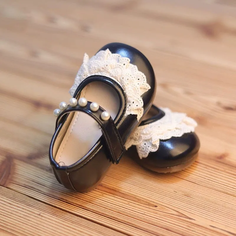 

2025 Autumn New Children Leather Shoes for Girls Fashion Korean Style Soft Bottom Anti-slippery Versatile Princess Baby Shoes