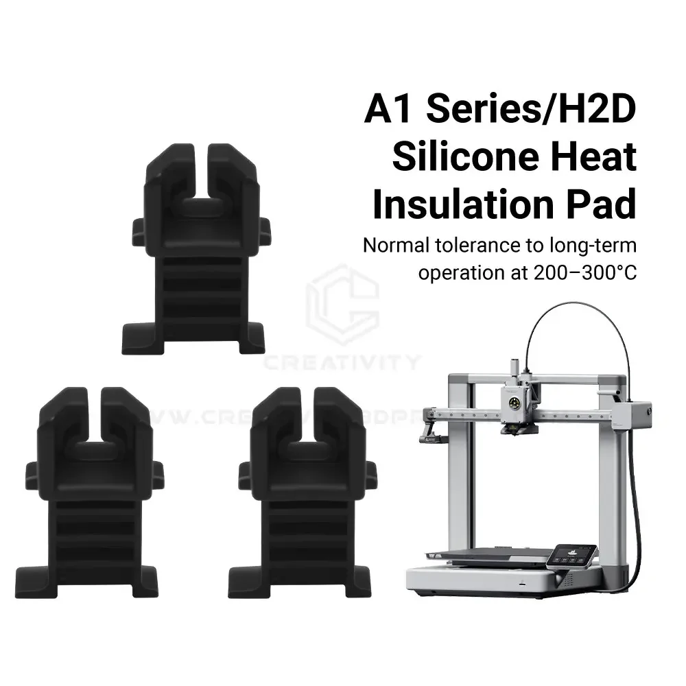 For Bamboo Lab A1/A1 mini/H2D Hotend Heating Assembly Silicone Insulation Pad Hot End Silicone Protective Cover 3D Printer Parts