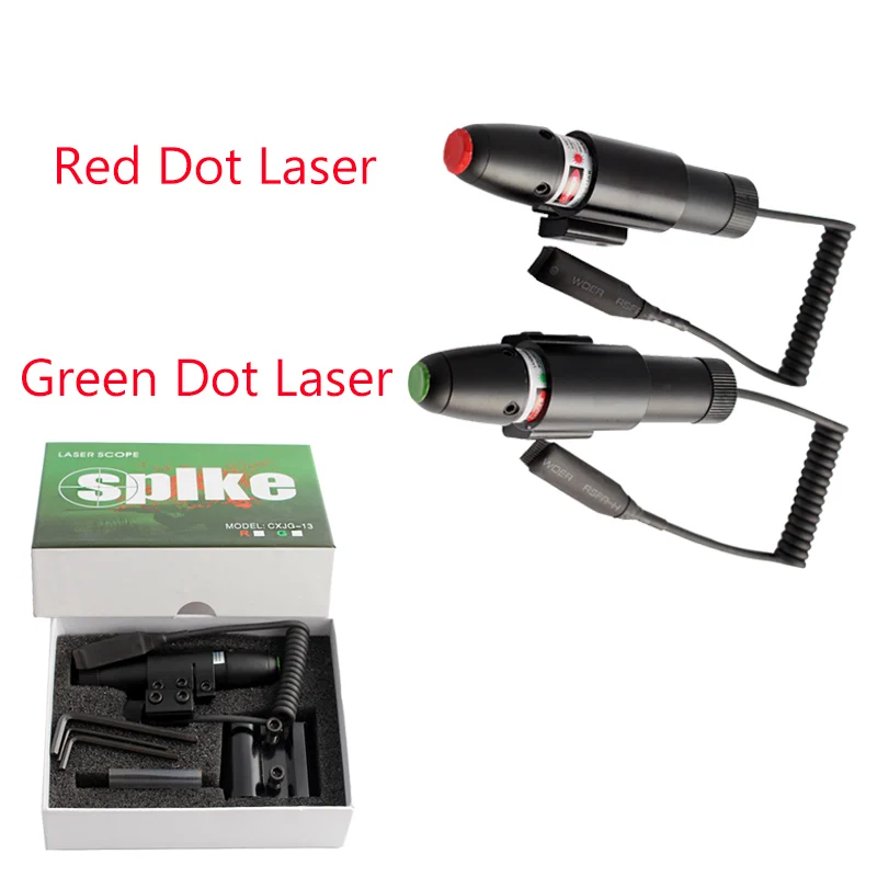 MAGORUI Tactical Hunting Red Green Laser Sight Pistol Accessories 11mm/20mm Laser Sight Hanging Laser Pointer