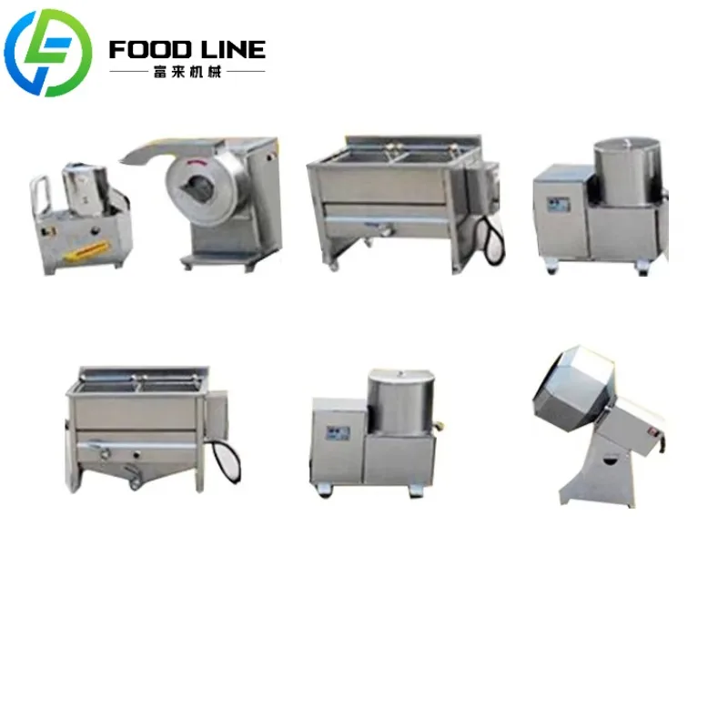 New Condition Semi-Automatic Small Scale Frozen Potato Flakes & Chips Processing Plant French Fries Production Line for Sale