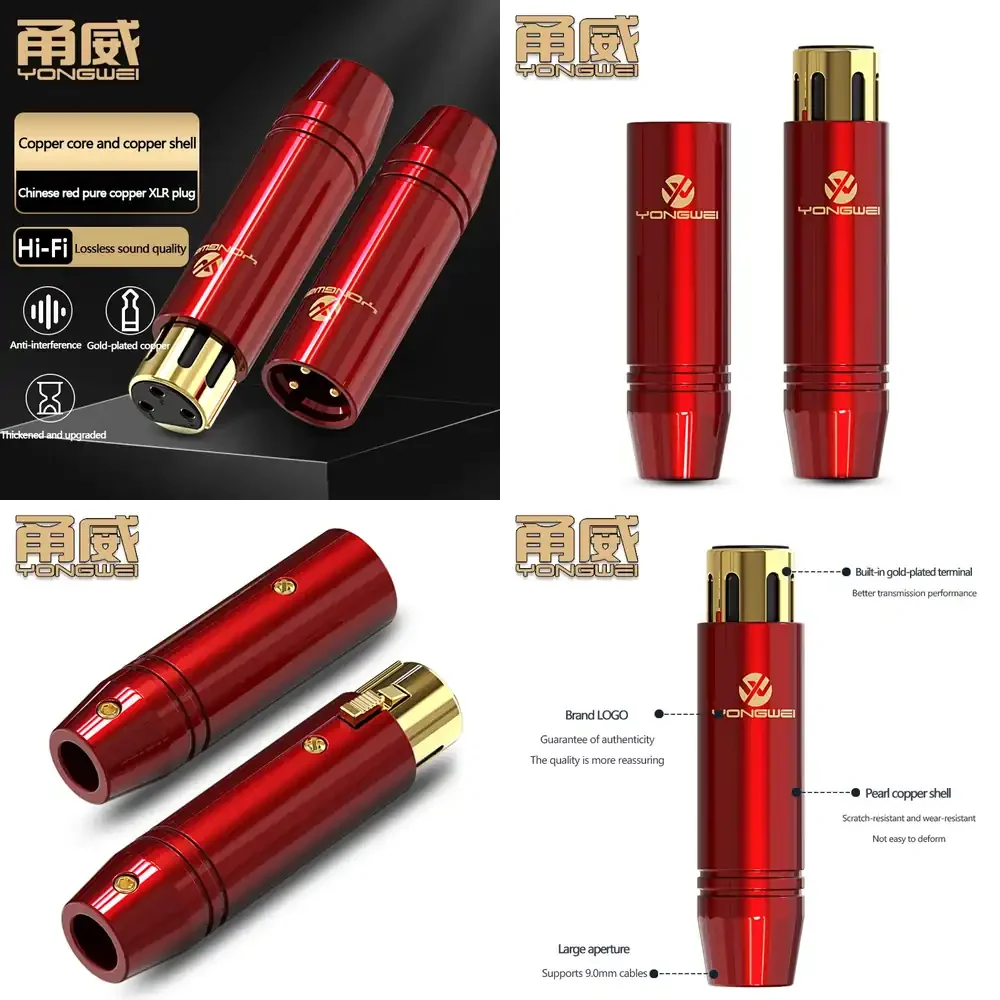 YONGWEI XLR Male to Female Adapter for Microphone Audio Cable Audio Video Line Power Amplifier Mixing Console Sound Card