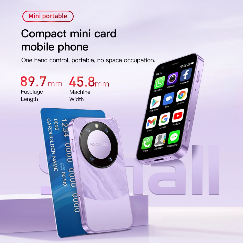 SERVO P90 Android Mini Smartphone Dual SIM Cards Google Play 2000mAh Telefon komórkowy Wifi Hotspot 3.0 Inch Screen Tiny Smart Phones