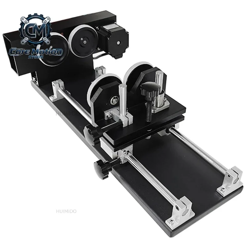 380V/220V Rotary Engraving Attachment with Chucks Stepper Motors for Laser Engraving Cutting Machine Aluminum Alloy
