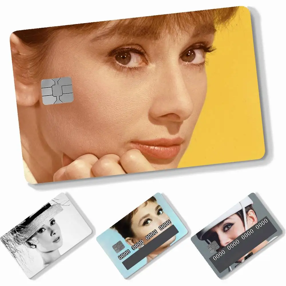Audrey Hepburn Credit Card Skin Matte Stickers For Bank Card ID Card Debit Card Decal Decoration Girls Gifts