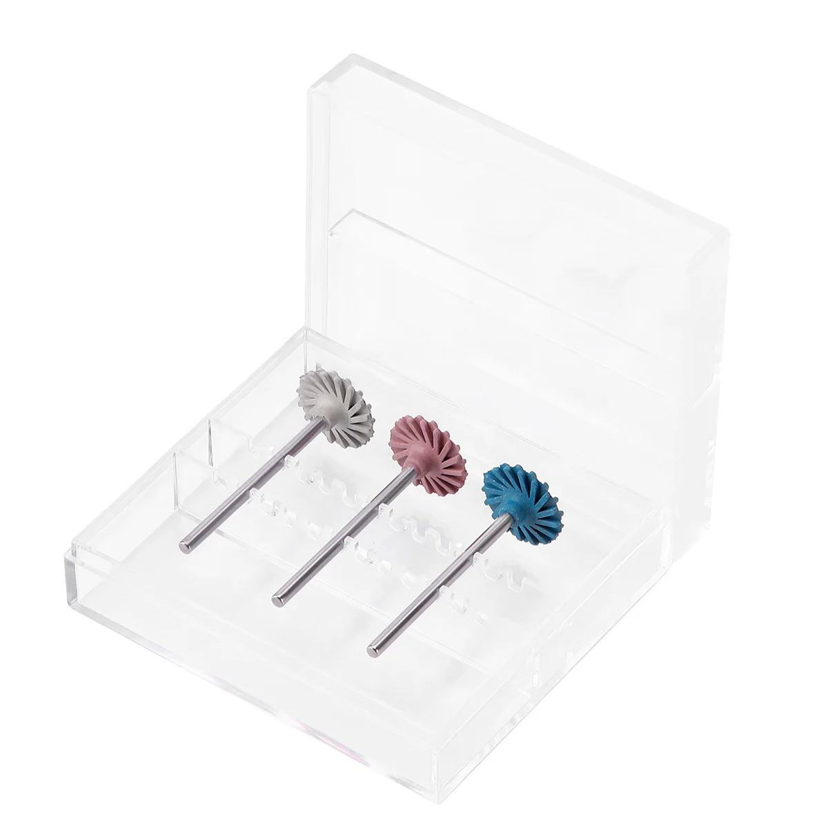 AZDENT-Kit de Discos de pulido para odontología, herramienta de pulido Dental de 3 etapas con diamante RA, rueda de 14mm, pulidor de goma HP de