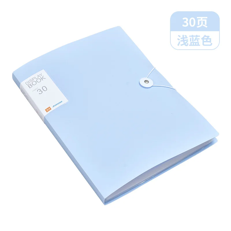 Budget plastic folder, document folder, booklet, student desk organizer, A4, pages 30/60/80/100