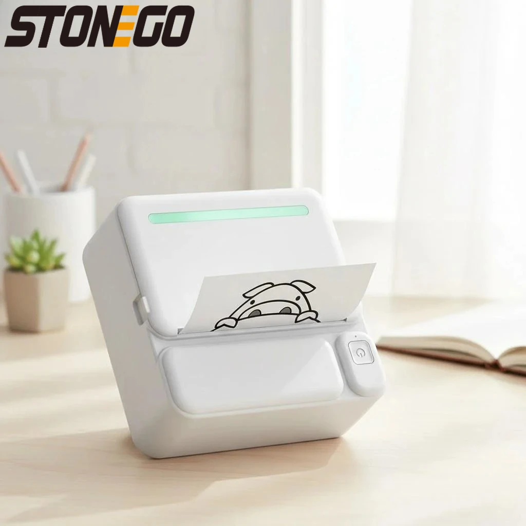 

Mini Bluetooth Portable Thermal Printer Inkless Label Sticker Printing Machine for Study Notes Pictures Photos Diaries