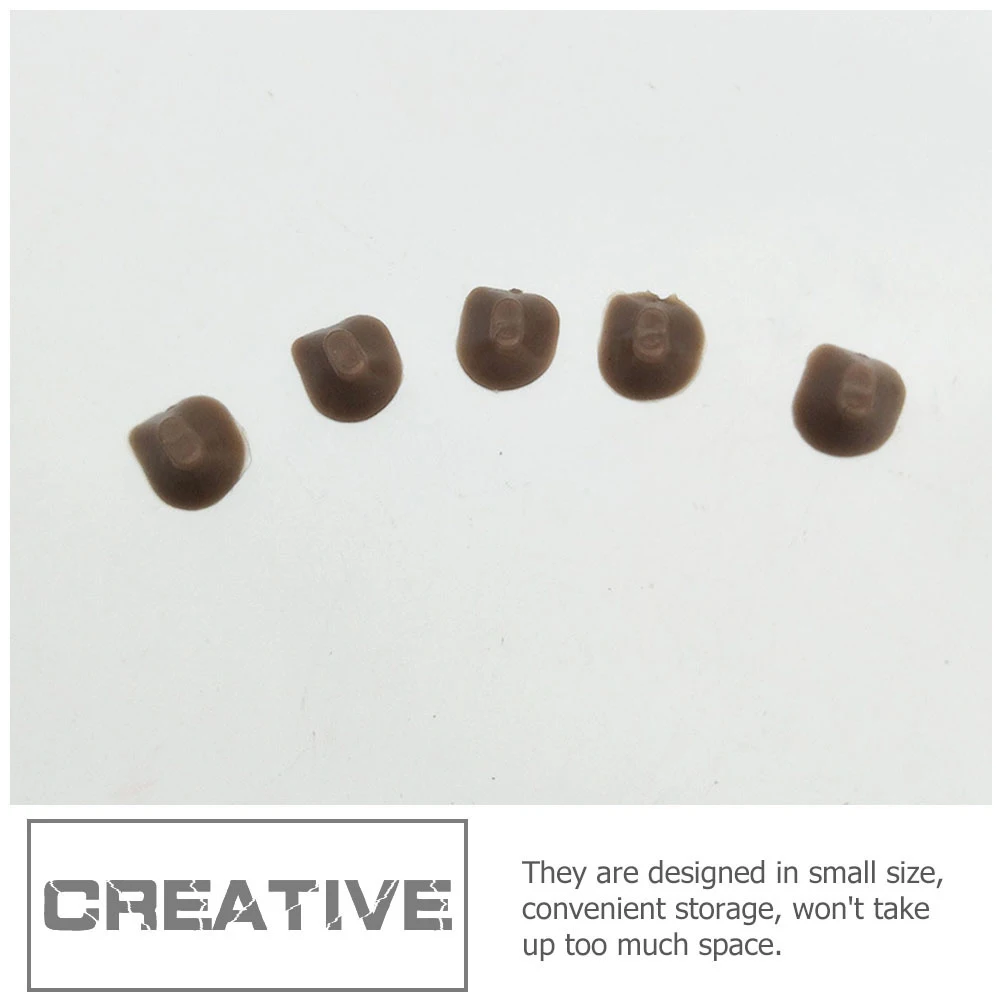 

5Pcs Flute Mute Accessories Perfect Fit Easy to Clean Small Size Convenient Storage Mute Pads Flute Button Pads