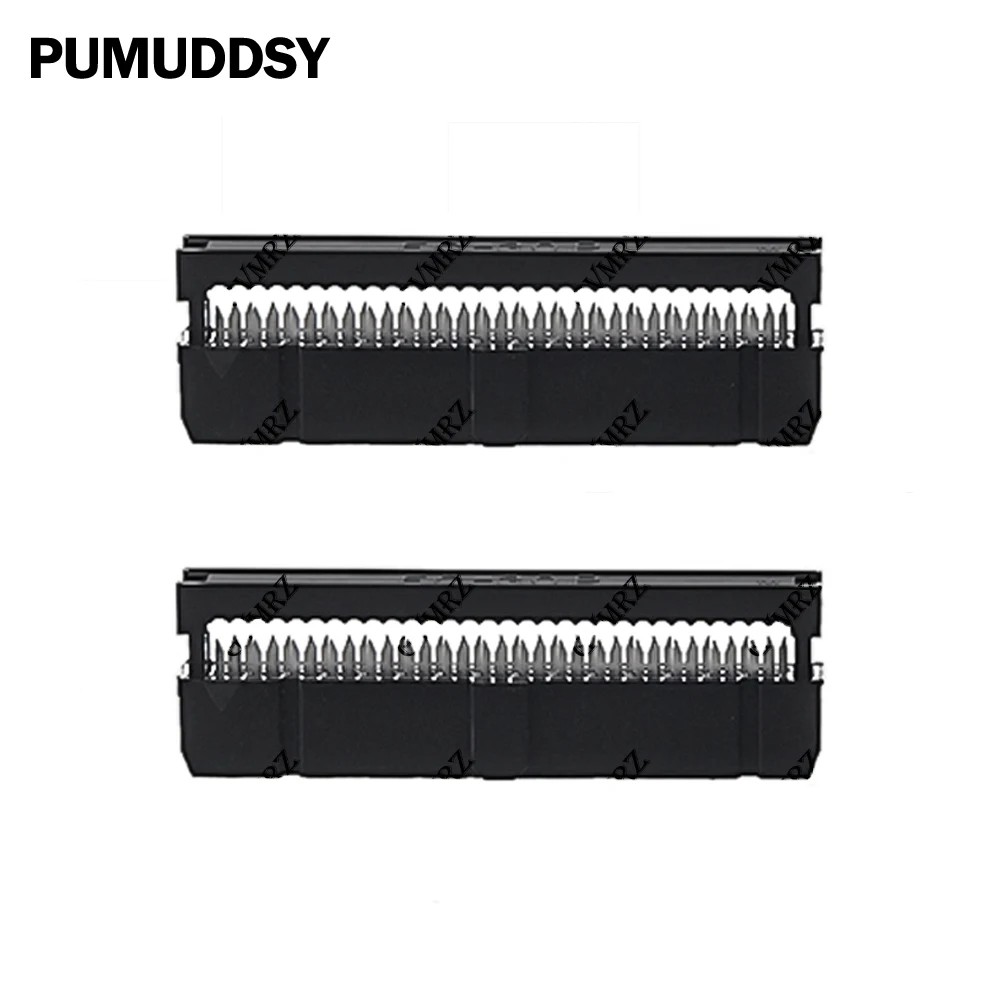 10PCS/LOT 10 12  2.54MM Pitch 6 Position Female IDC Socket IDC Connector Ribbon Cable  14 16 18 8 20 24 26 30 34 40 Pin