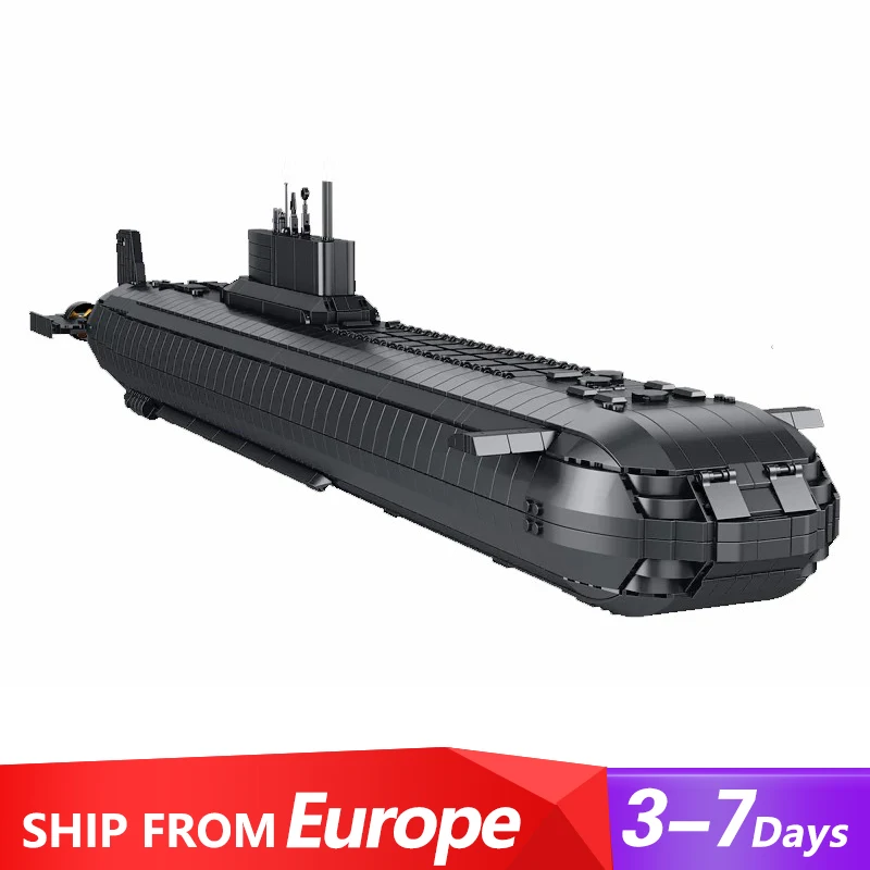 4474PCS Tipo Militare 941 Nave Submarine Nucleare Building Blocks, Edifici Pesanti Marini Modello di Montaggio Kit Set Regalo per Bambini Adulti