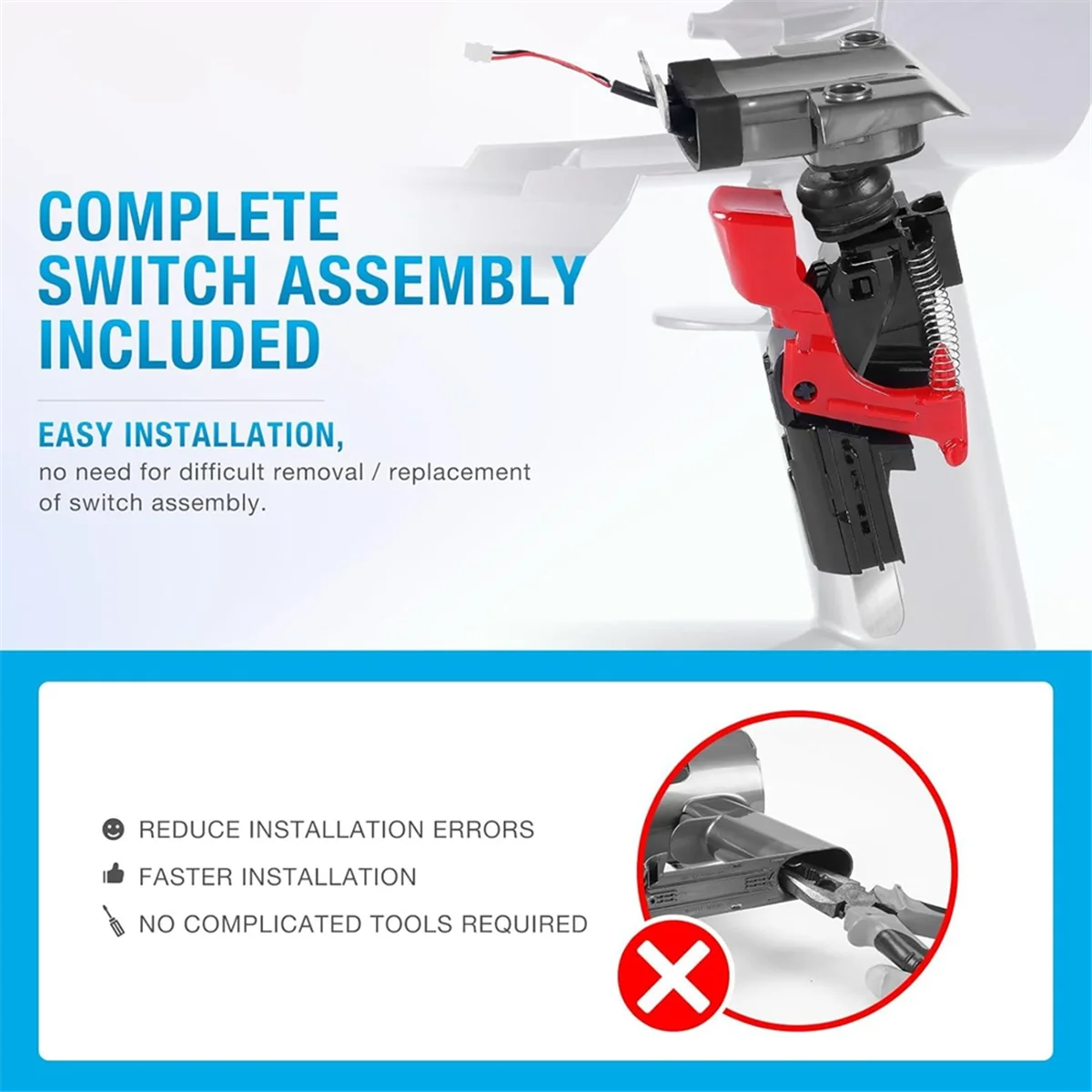 Imagem -05 - Conjunto do Corpo Principal para Aspirador Dyson Substituição do Alojamento Embalagem do Serviço V10 Sv12