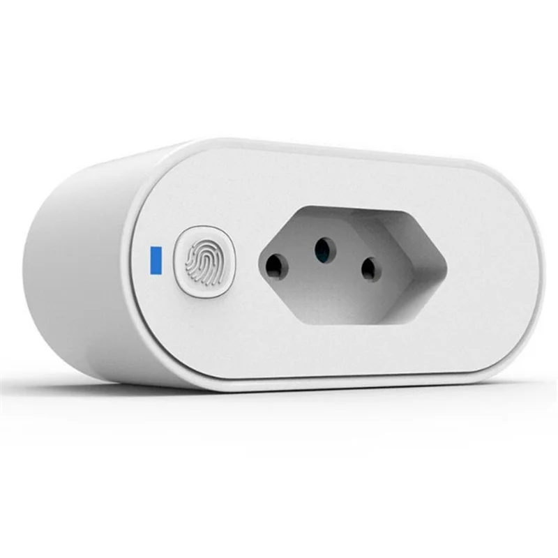 

T99C-Tuya WIFI 2,4 ГГц 16A умная розетка бразильский адаптер, монитор мощности, голосовое управление розеткой для Google Home Alexa