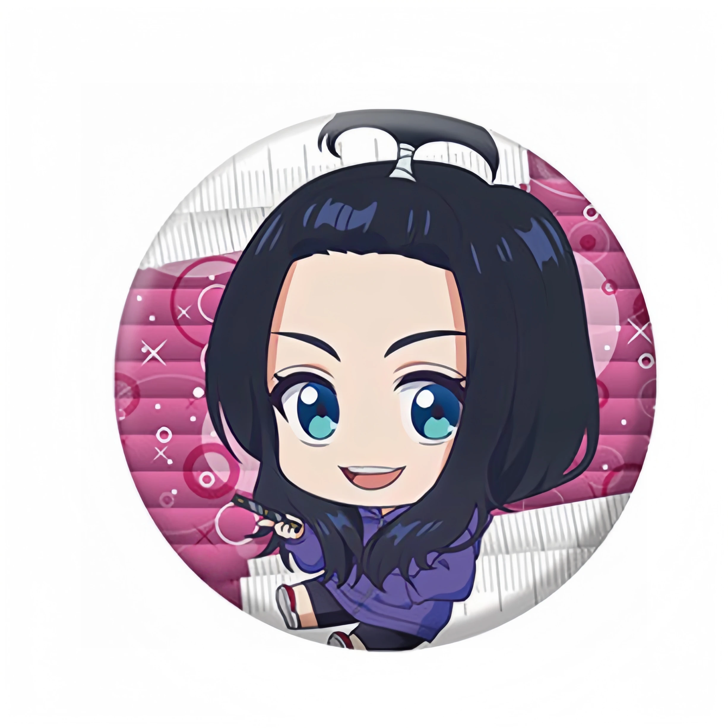 58 مللي متر أنيمي ZENSHU Haruko هيروس لوك تأثيري حلي شارة دبوس SPTE صفيح بروش الدعامة #3