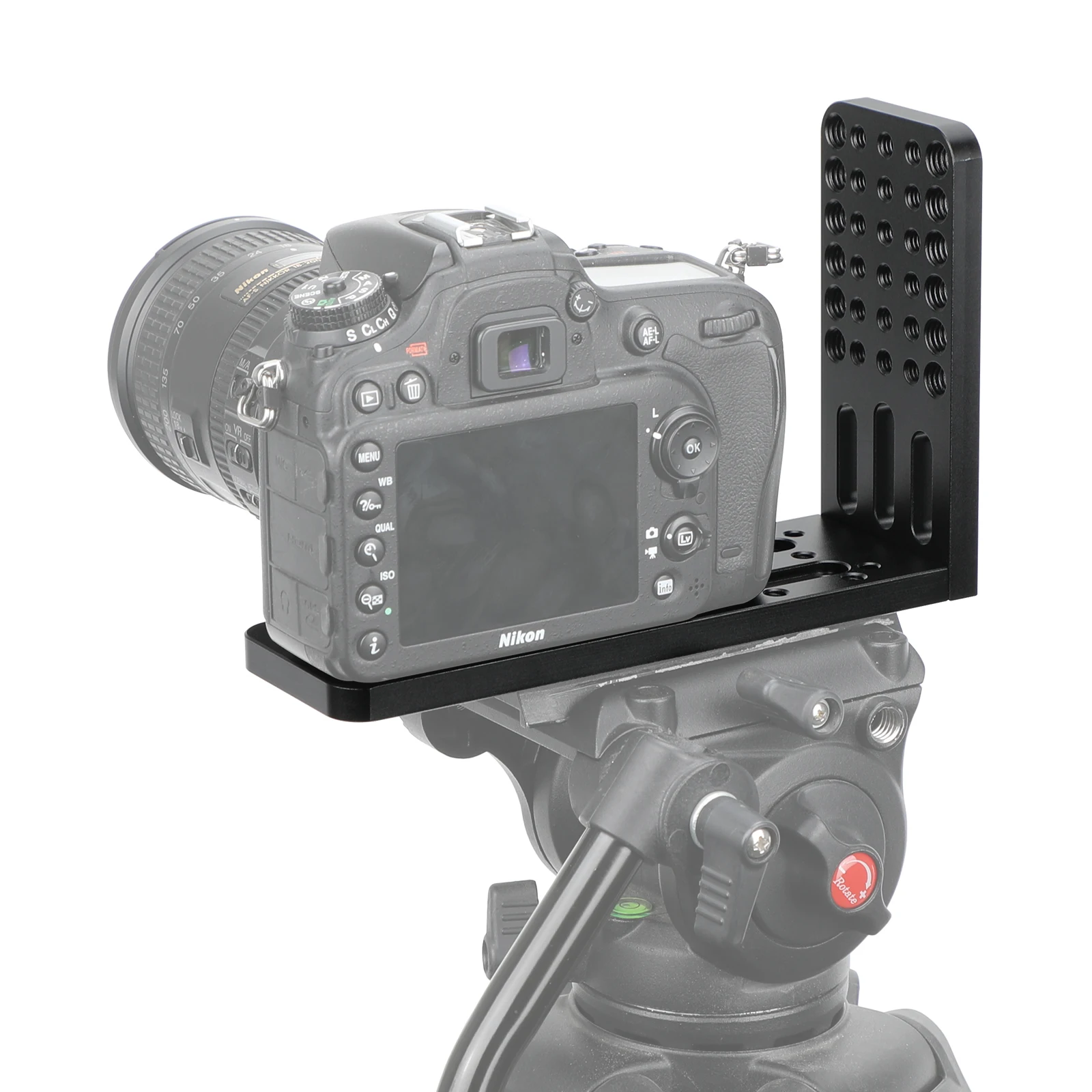 HDRIG Professional camera video L board Extension Mounting Platform with ARRI Accessory Mounts used to shoot camera video