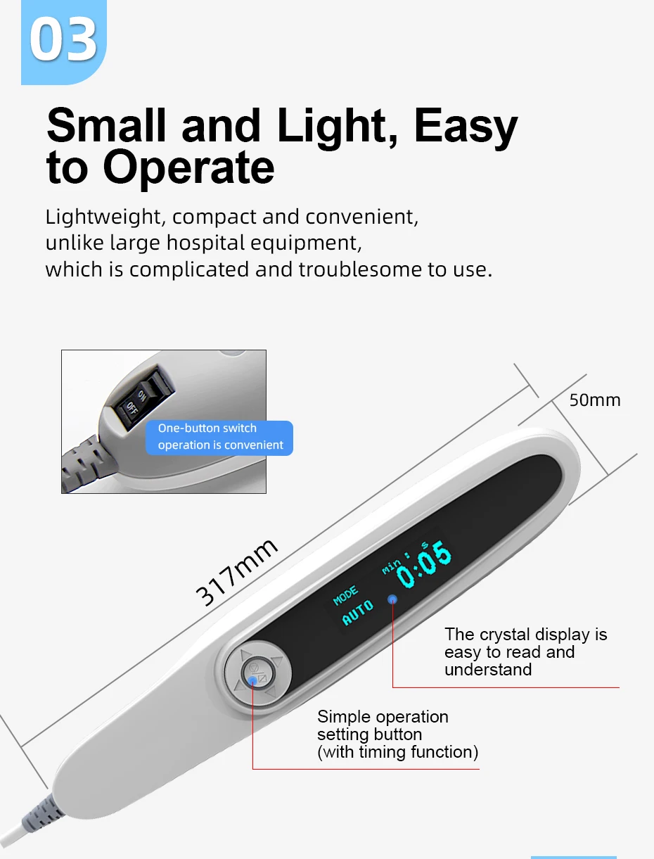 Instrument de photothérapie à ultraviolets UVB, lampe de traitement au Laser, lampe de ps4, photothérapie