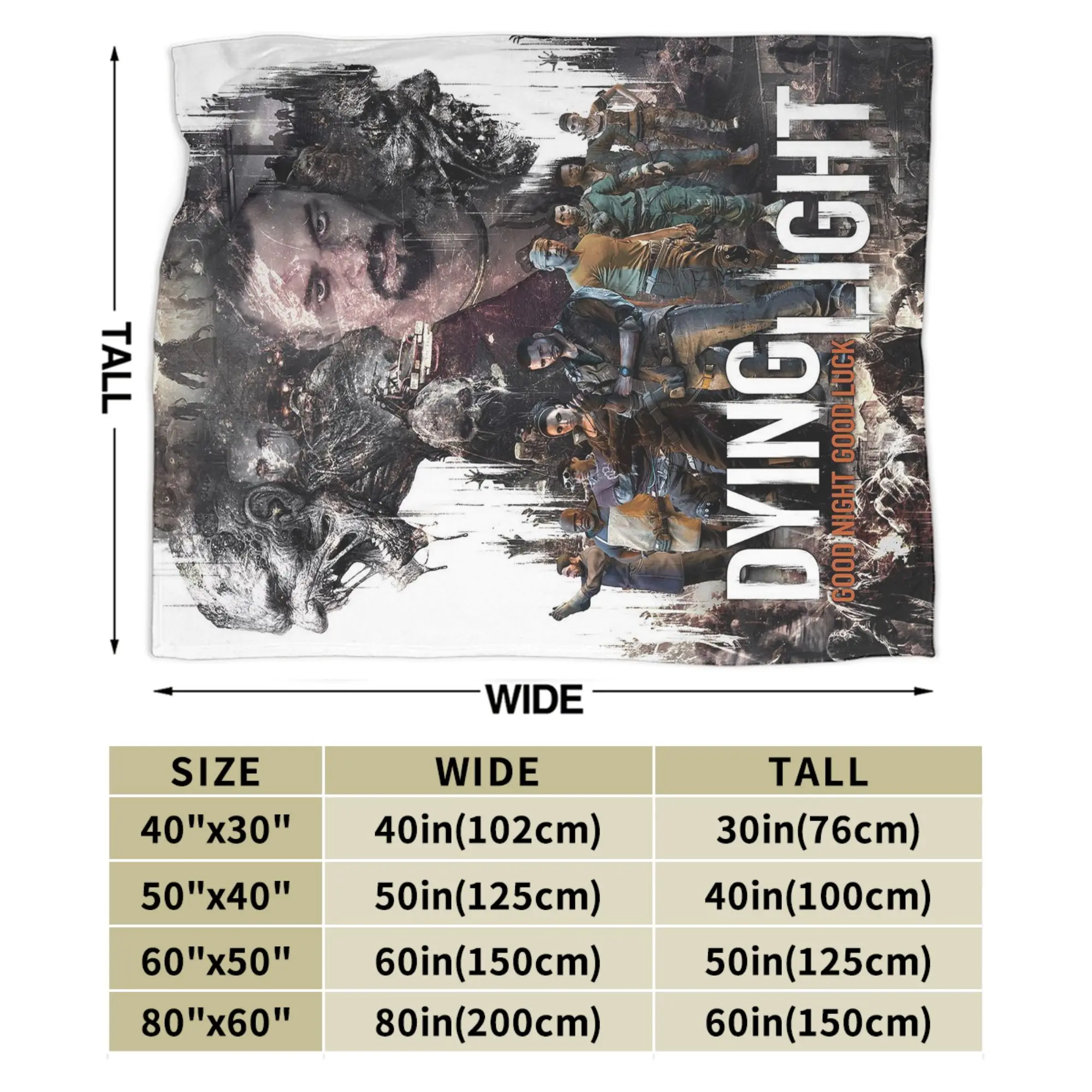 Dying Light The Beast Game Accessories البطانيات سوبر لينة المرجان الصوف أفخم رمي بطانية مريحة قطعة البساط #5