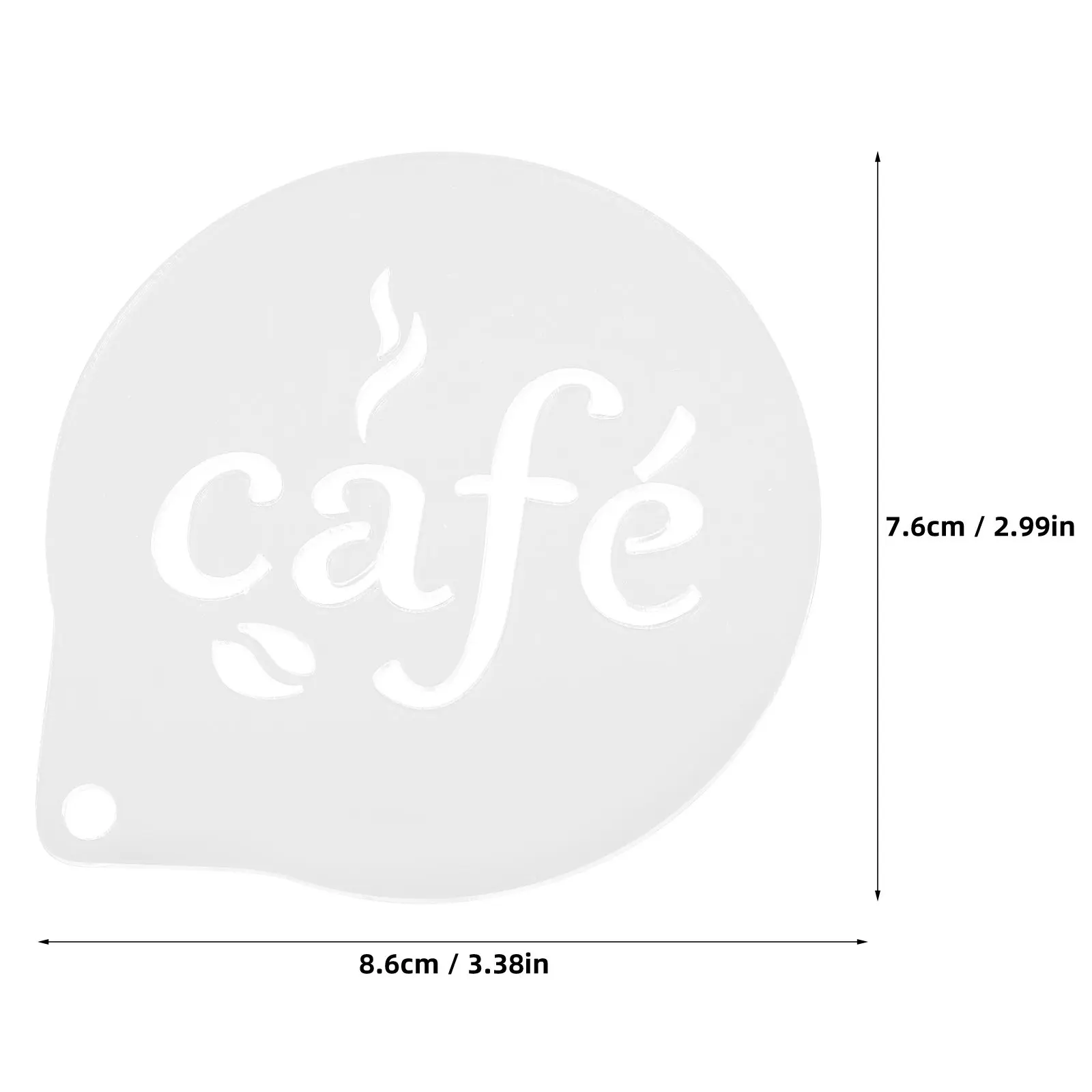 Reusable Coffee Stencil Acrylic Letter Template Mold Precision Craftsmanship Latte Art Decoration Tools for Cappuccino Hot