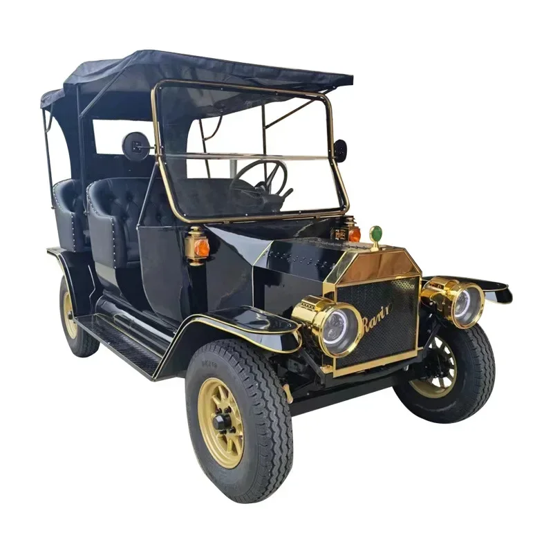 Golf Cart Two Rows and Five Seats Multimedia 10.3-inch Large Screen Scenic Tour Vintage Classic Golf Carts