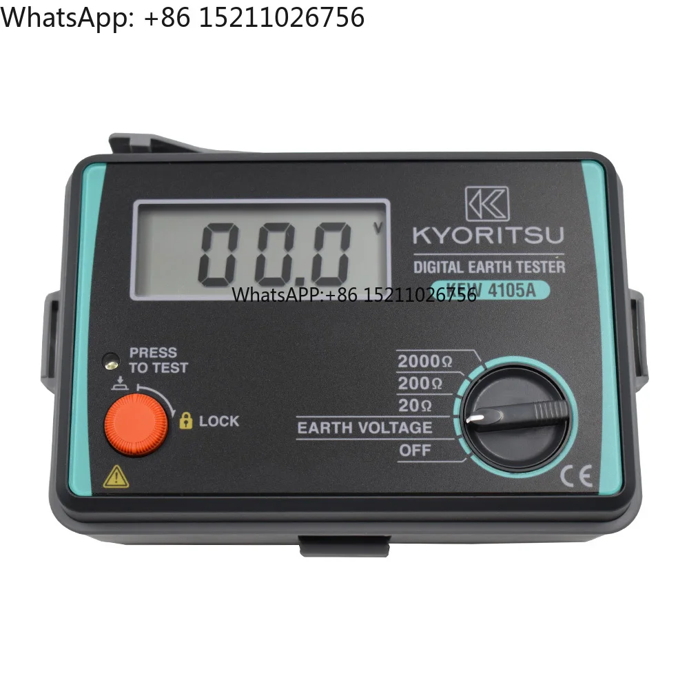 New Original KYORITSU 4105A Digital Earth Resistance Tester KYORITSU KEW 4105A Digital Earth Tester Multimeter Resistance Meter