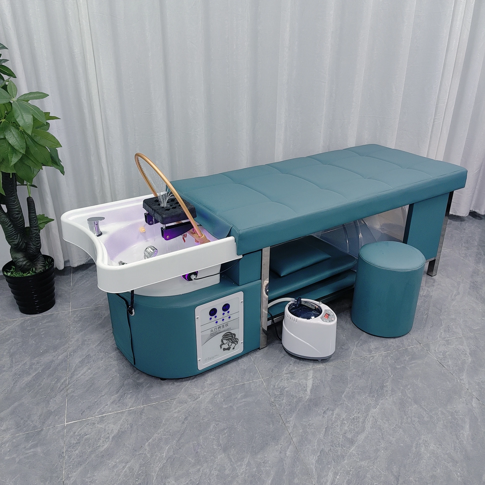 Head Spa Sink Head Therapy Shampoo Bed Japanese Head Spa Bed Salon Furniture Thai Hair Washing Bed