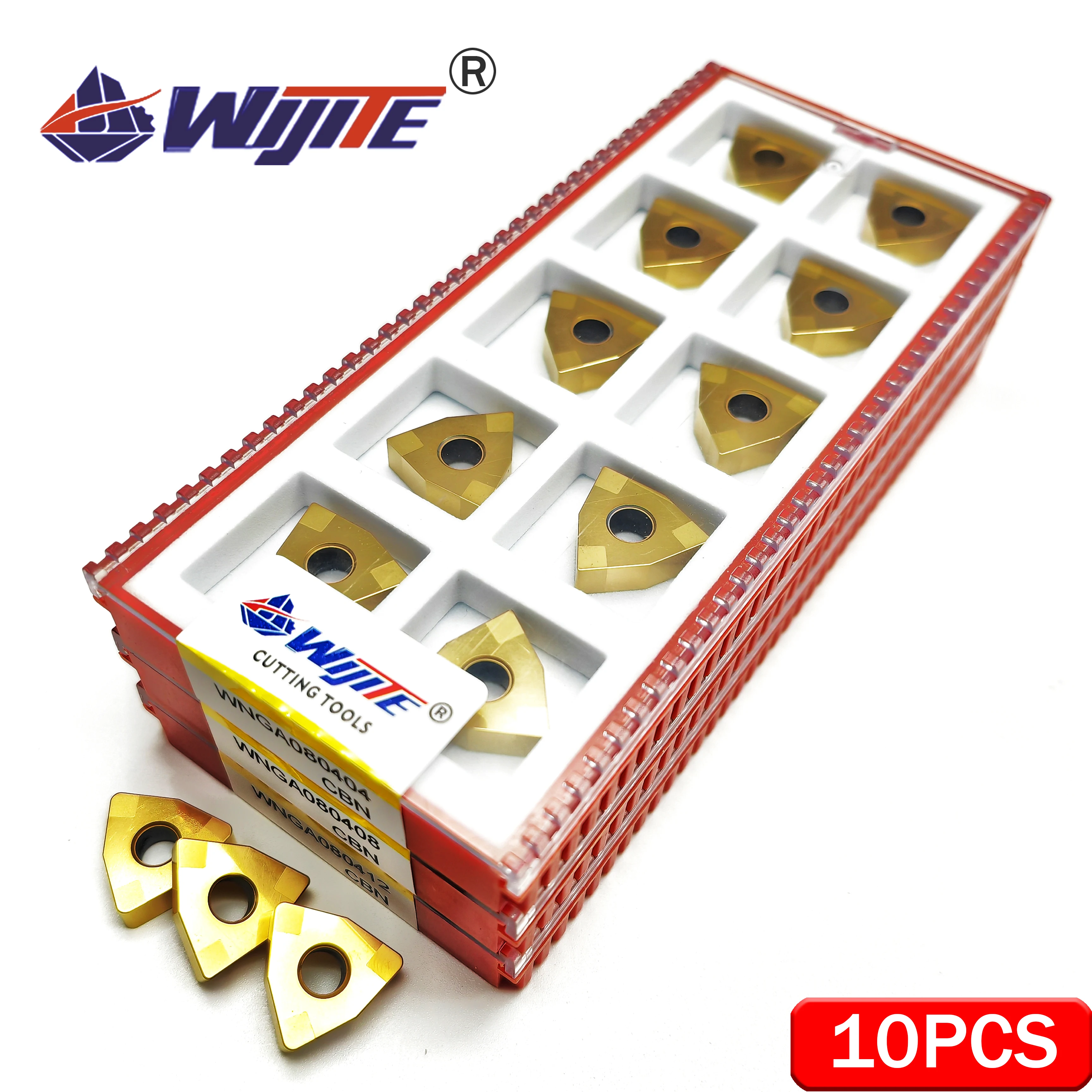 Imagem -06 - Cbn Golden Coated Turning Tool Nga Tnga Vnga Dnga Cnga é Usado para Processar Alta Dureza Aço e Melhorar a Eficiência do Trabalho 10 Pcs