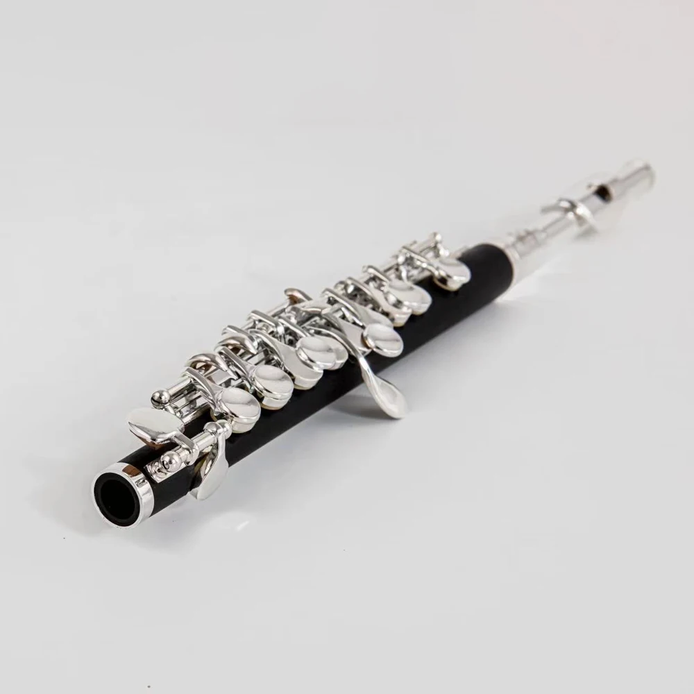 High End JYPC-E100S Piccolo Instrument Keys Ebony Professional Play Nickel Plated Silver woodwind instrument with Case