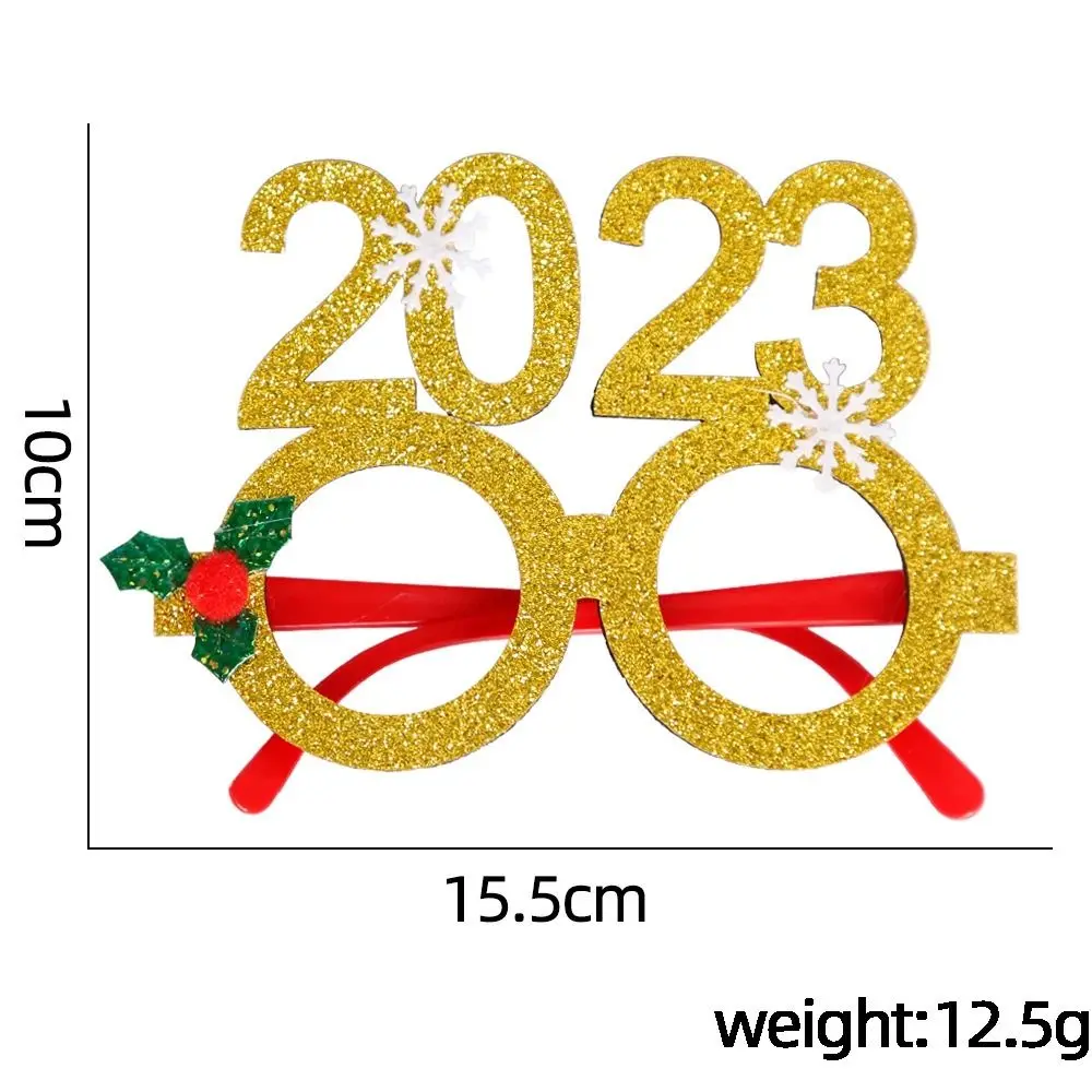 Letter Photography Props Elk Christmas Frame Glasses Santa Claus Eyeglasses Party Decorations Christmas Decorative Glasses