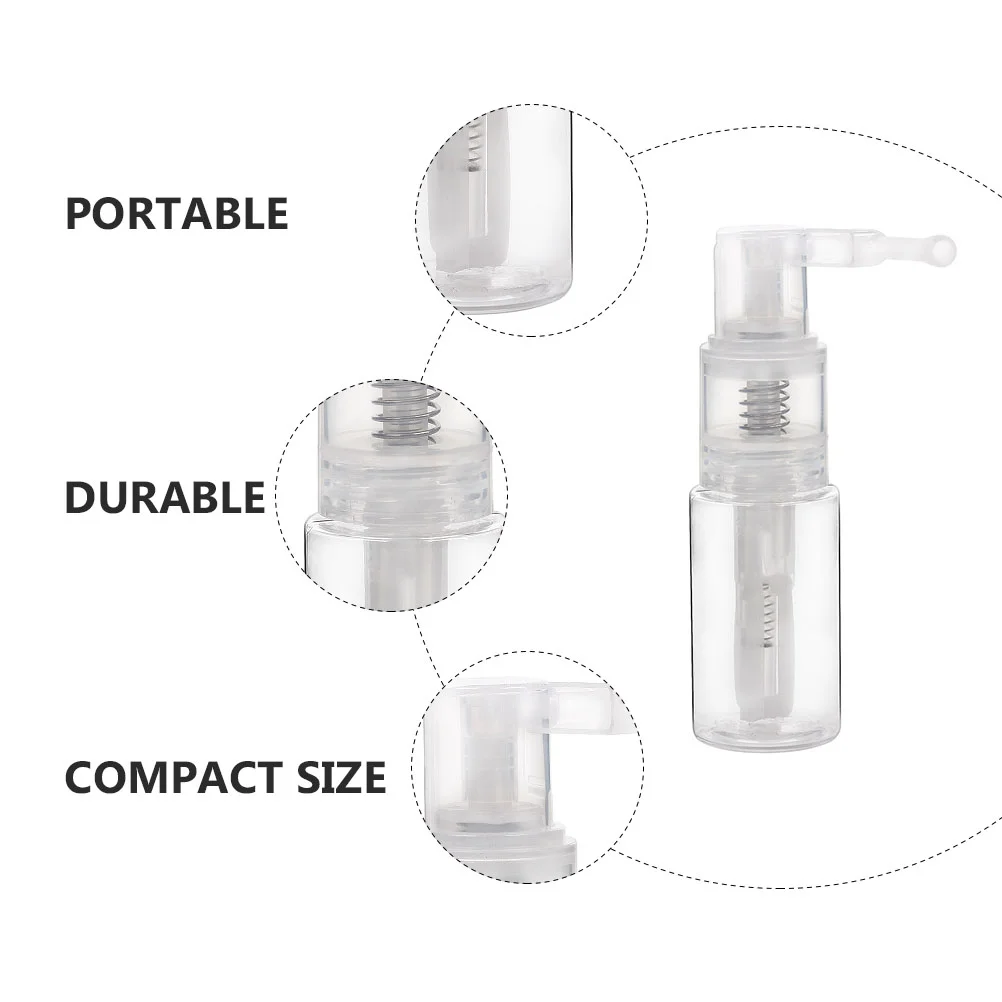 2 Pcs Dry Powder Spray Bottle Household Bottles Travel Shampoo Applicator Refillable The Pet Medicated