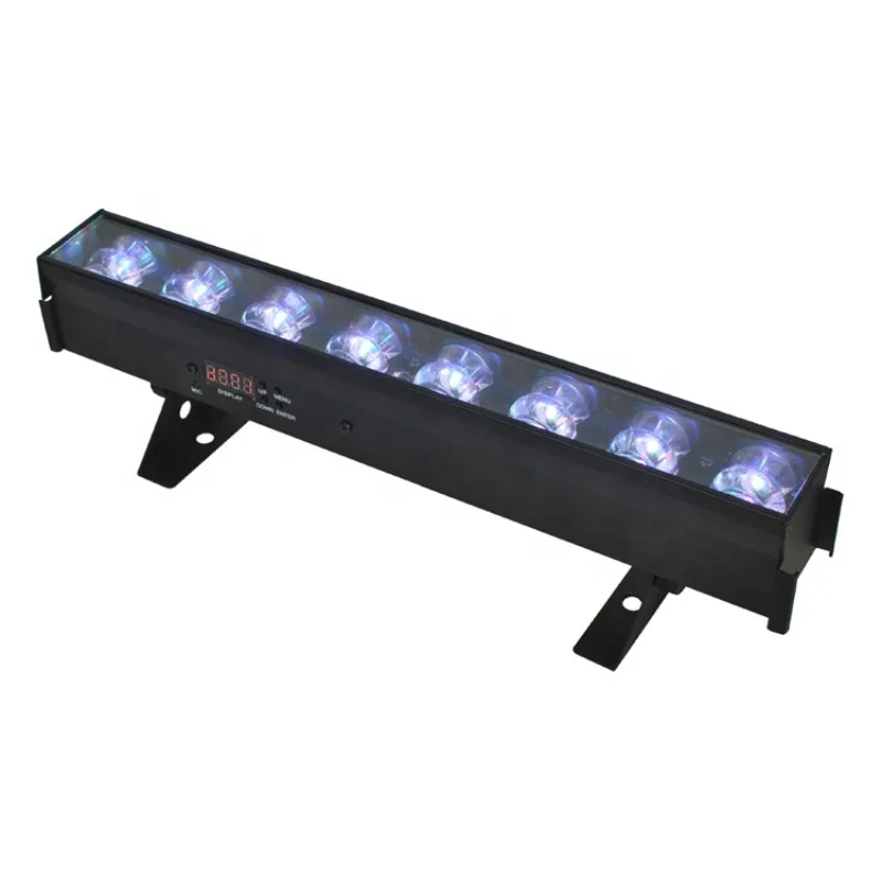 Bar Linear 8x3W RGB 3in1 Length 415mm Rainbow Effects Stage Disco KTV Wedding Party DJ