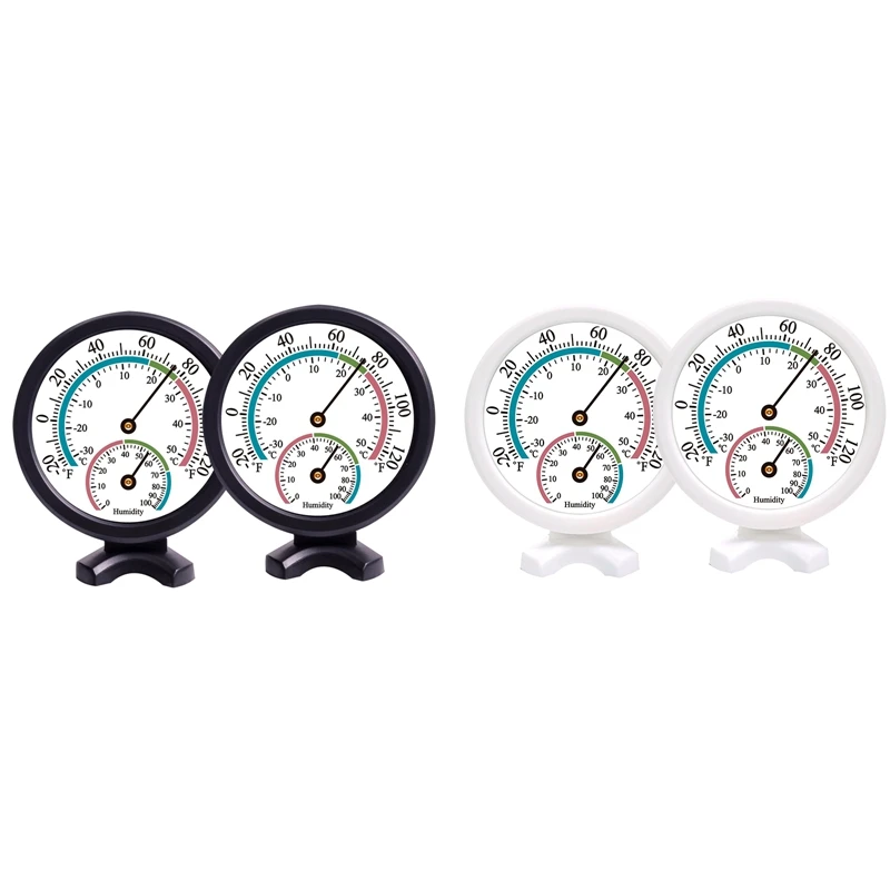 New-2PCS مقياس حرارة داخلي صغير الرطوبة 2 في 1 مقياس درجة الحرارة والرطوبة في الهواء الطلق للجدار