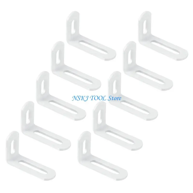 L8RC Heavy Gauges Right Angles Brackets Corrosion Resistant Metal Hardware For Wall Mounted Storage Solution