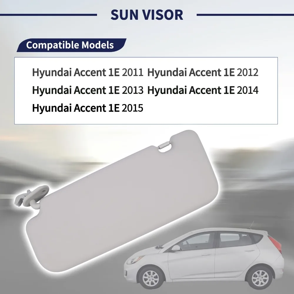 Car Left Sunshade Blind Sun Visor 85210-1R000 For Hyundai Accent 2011 2012 2013 2014 2015