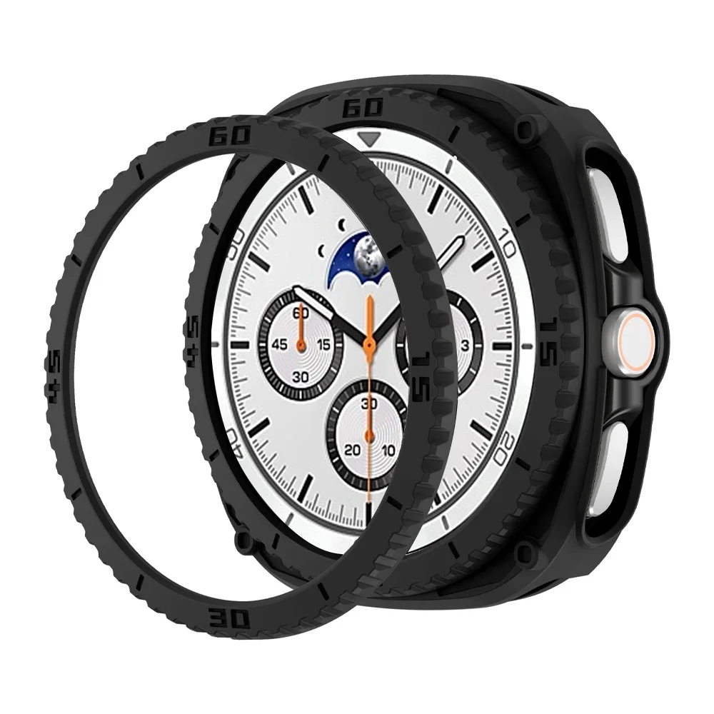 Funda + anillo protector de escala para Samsung Galaxy watch 8 classic 46mm accesorios carcasa dura de PC Galaxy watch 8 funda clásica