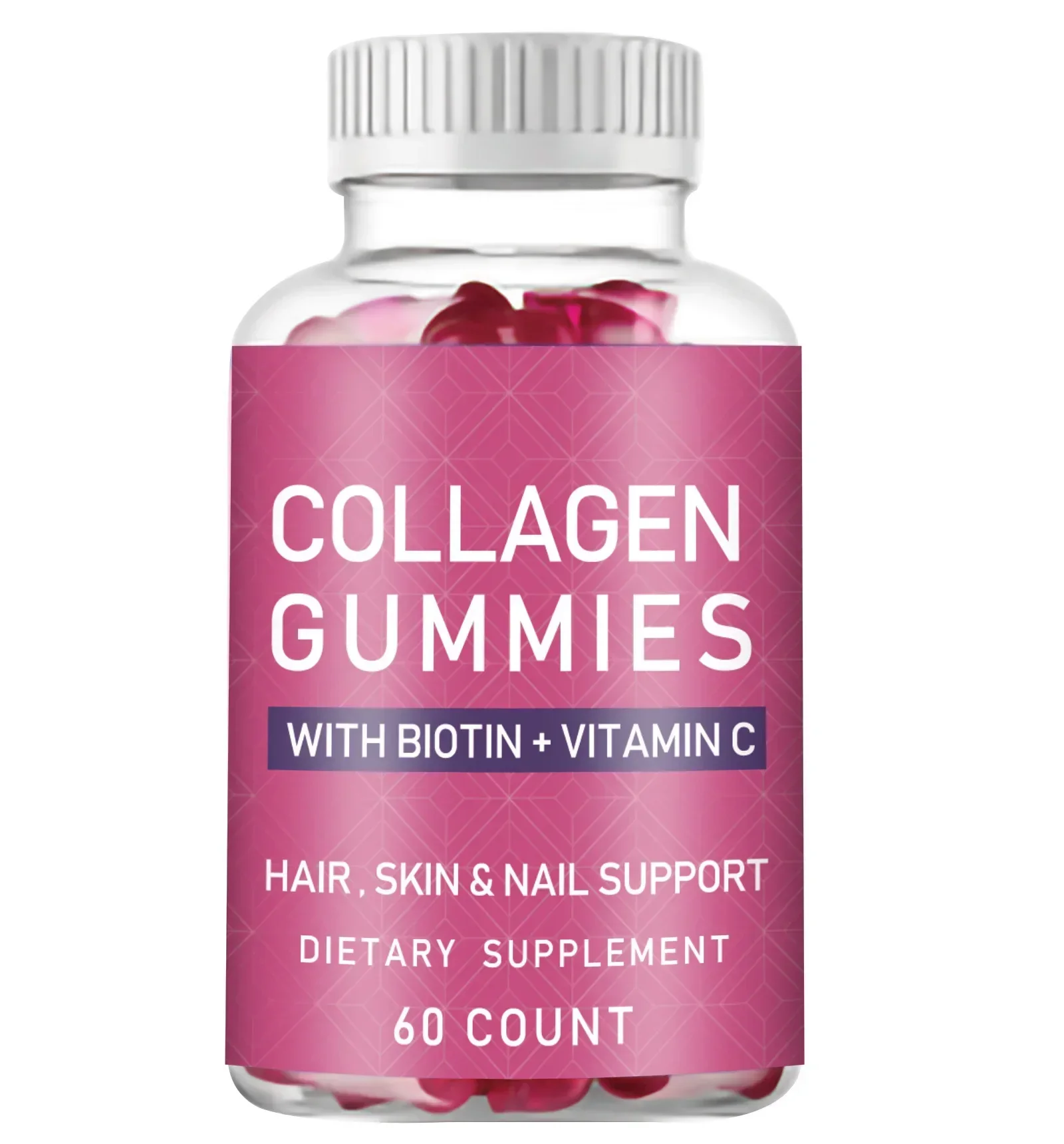 

1 bottle of collagen gummies evenly brightens skin tone enhances immunity and improves skin condition