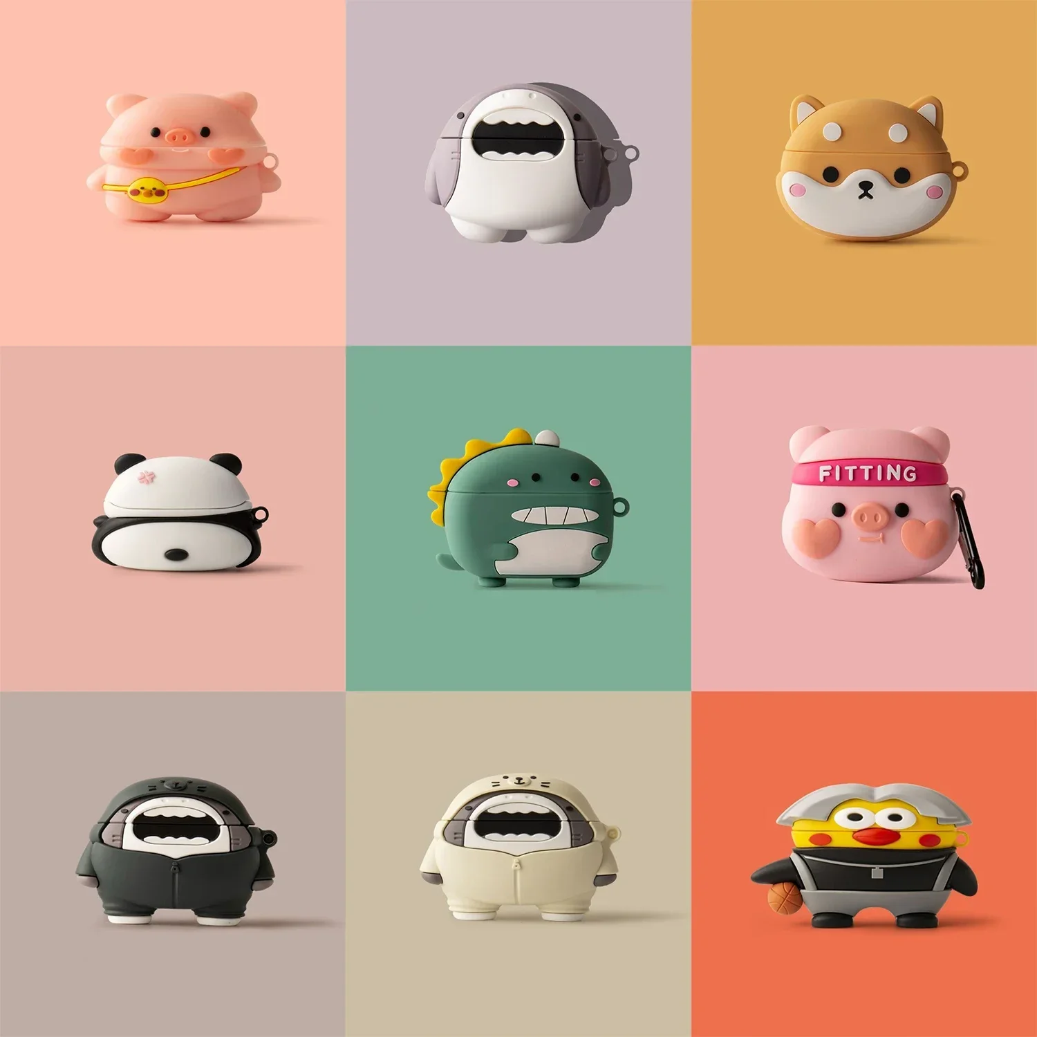 Für Beats Studio Buds Fall Nette 3D Cartoon Silikon Fall Abdeckung Für Beats Studio Buds Plus Kopfhörer Lade Box Zubehör