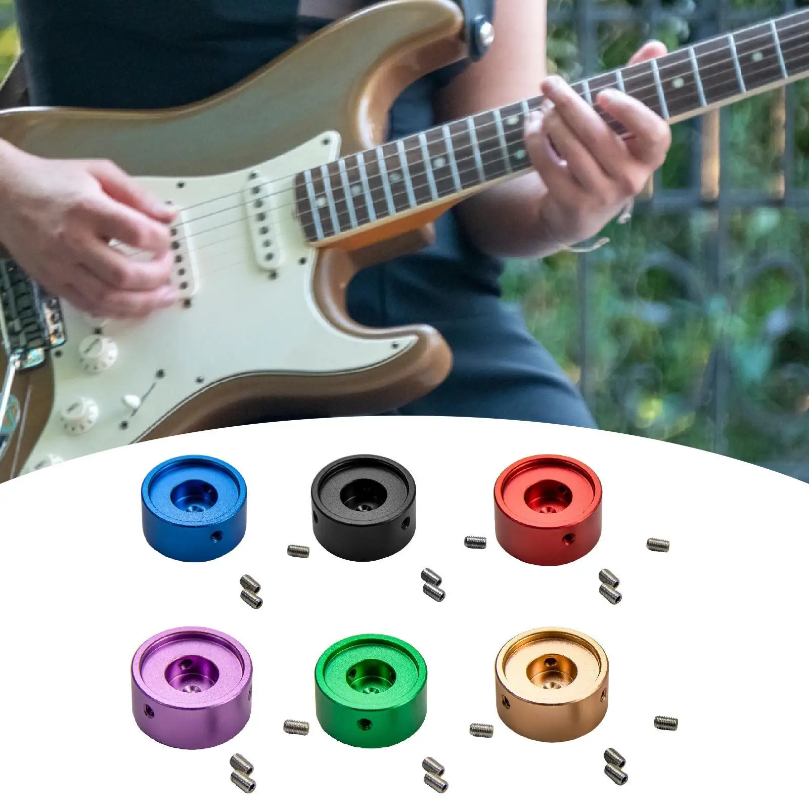 Sturdy Aluminum Guitar Pedal Topper Button Cap for Multi Effects Pedal Board Footswitch Protection and Easy Maintenance