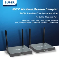 200M HDTV Extender | Supports one-to-one and one-to-more HDTV Wireless Transmission With infrared remote control,reverse control