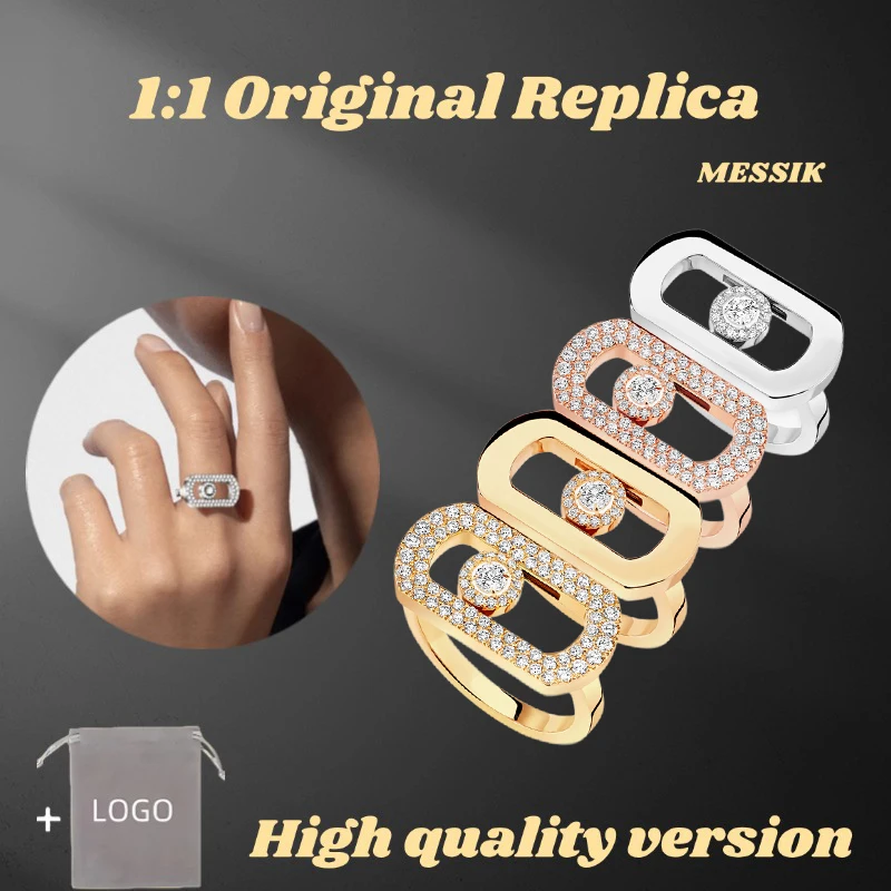 Messik So Move Large Ring Couple Rings S925 Sterling Silver Official Website Original Luxury Jewelry Party Gift