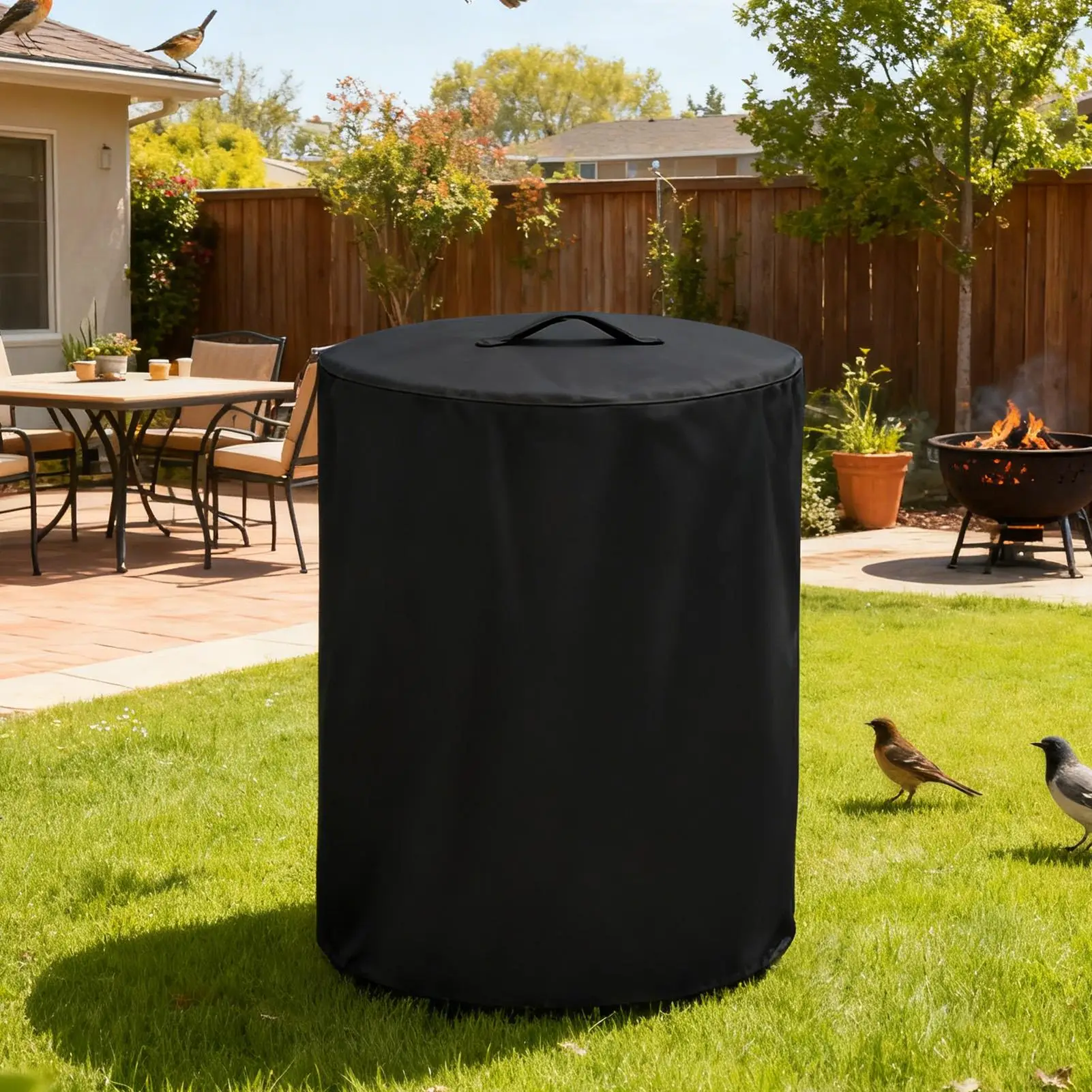 Heater Cover Oxford Fabric Drawstrings Protector With Secure Fastening Space Heater Protective Covers For Yards Porches Gardens