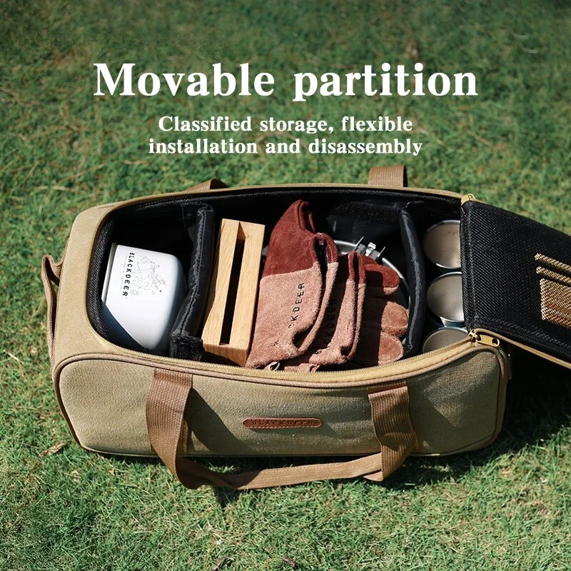 

Outdoor Storage Kit Emergency Rescue Storage Kit Camping Cutlery Thickened Gas Tank Stove Cookware Kitchenware Luxury Picnic Kit