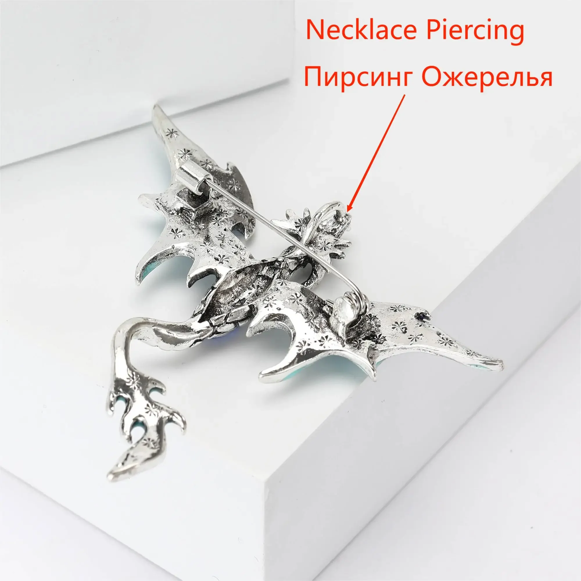 Popular Enamel Dragon Pins for Women Unisex Rhinestone Flying Animal Brooch Event Funny Luxury Gifts New Year Friends Decoration