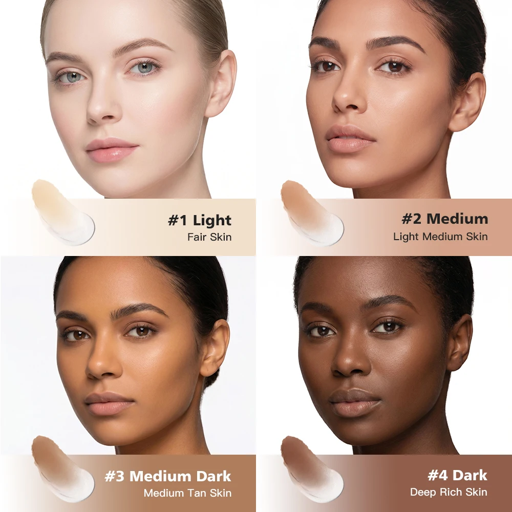 Color Changing Liquid Foundation Adaptive Skin Tone Buildable Coverage 12 Hours Wear Moisturizing Dewy Finish Cosmetics