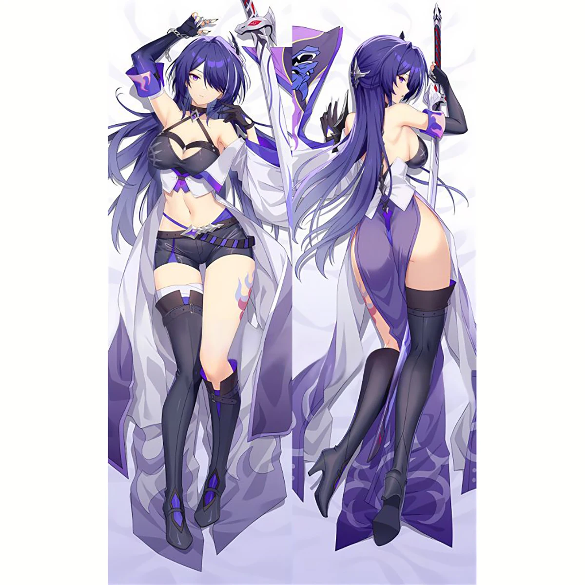 Neues Spiel Kissen bezug Bettwäsche Dekor Mädchen Acheron Honkai: Star Rail Cosplay Dakimakura Umarmung Körper Kissen bezug