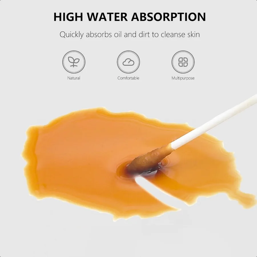 1000本入り 小さな綿棒 丸型スパイラル ベビーの耳鼻掃除 化粧品 個人衛生に最適