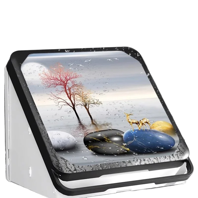 

Bathroom mural folding storage cabinet can hang towels, wall-mounted rack for clothes, waterproof artifact