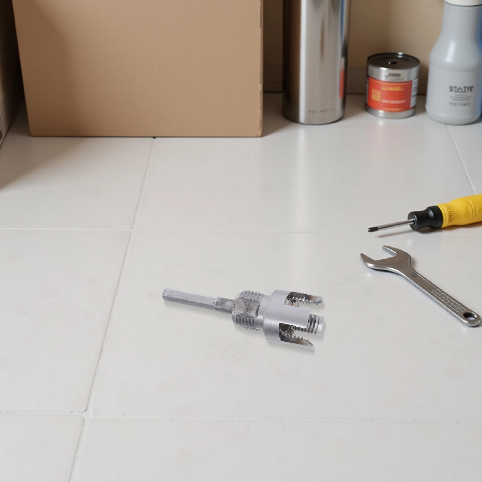 

Universal Pipe Threading Tool for Plumbing Electric Drill Compatible Internal External Thread Cutter Multi-Functional Ppr