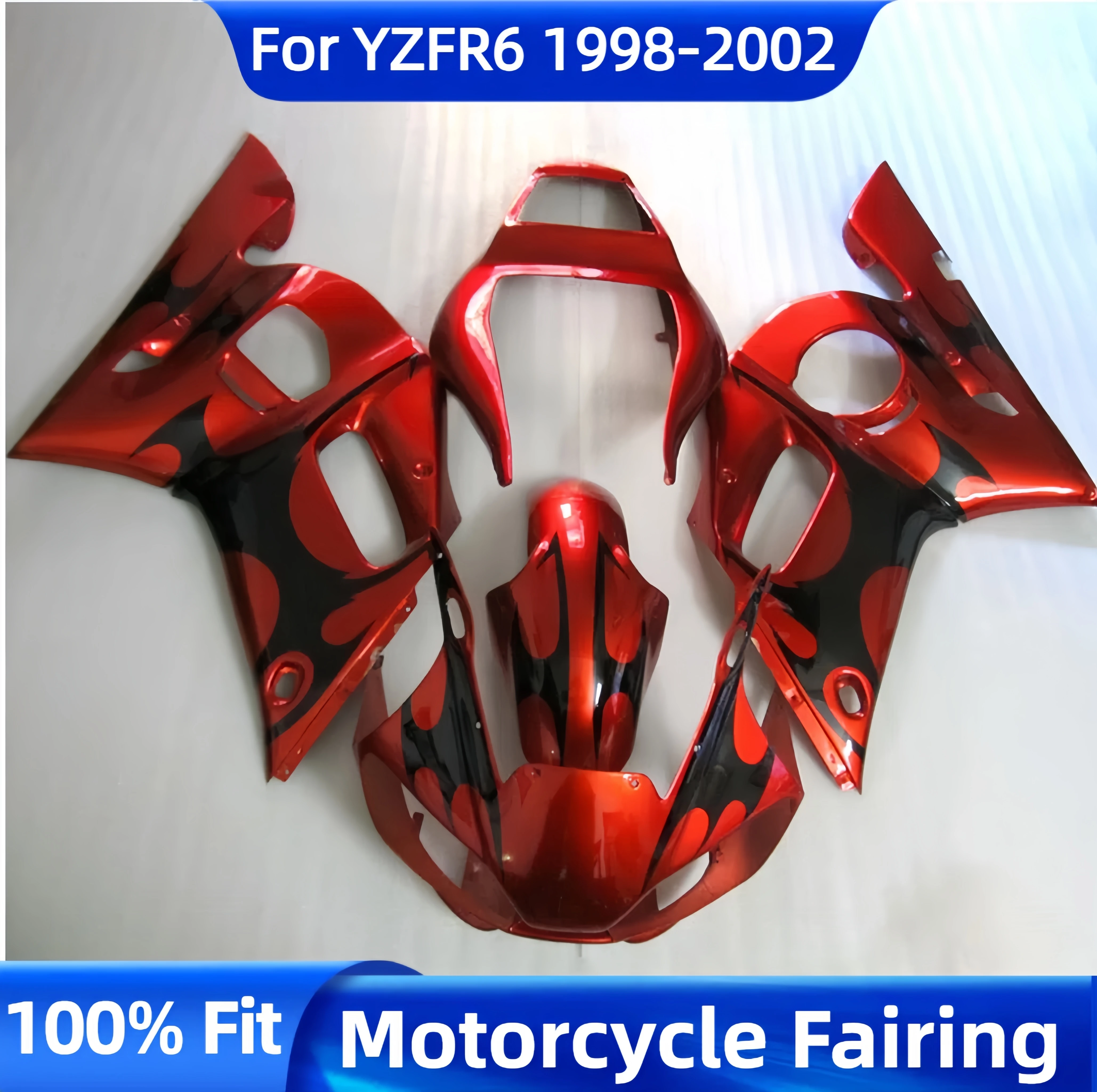 YZF R 6 98 99 00 01 02 ABS Fairings for Yamaha YZF R6 1998 1999 2000 2001 2002 Complete Body Plastics Kits Covers Fairing Kit