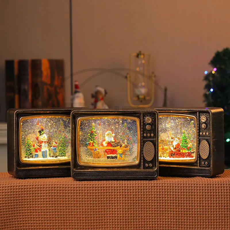 

New Christmas LED Light Strip with Music, Snowfall TV Decoration, Holiday Gift & Ornament